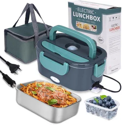 Produktbild von Elektrische Lunchbox 60W, 1,5L, 3-in-1, Camping, Auto, Schwarz