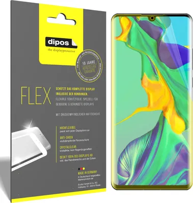 Obrázok produktu pre 3x ochranná fólia pre Huawei P30 Pro New Edition, 100% pokrytie displeja, dipos Flex