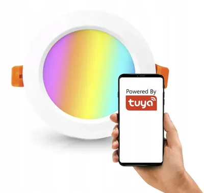 Produktbild von Tuya Intelligente Einbau-Deckenleuchte RGBCCT Dimmbar 2.5 Zoll