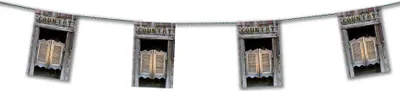 Immagine prodotto di Ghirlanda per feste, decorazione western da salone 4m - taglia unica