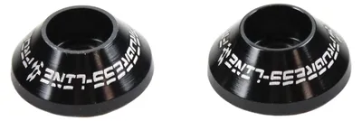 Produktbild von 1 Paar konische Zierringe für Lenkergewicht aus Aluminium 6061, Farbe Schwarz, Innendurchmesser 6,1mm