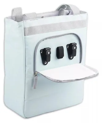 Image de Sacoche de vélo Alaska, isotherme, 17 litres, polyester, vert menthe / gris