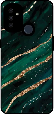 Produktbild von Smartphonica Phone Case Fit für OnePlus Nord N100 mit Marmor-Druck - TPU zurück Abdeckung Fall Marmor-Design - Grün Gold