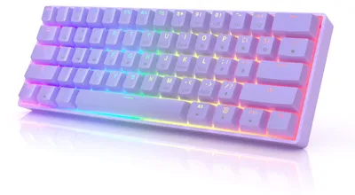 Obrázok produktu pre Mechanická herná klávesnica, 61 kláves, podsvietenie RGB, USB (káblové pripojenie)