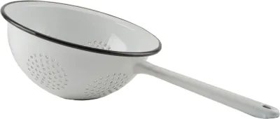 Obrázek produktu pro Cedník smalt ¤20cm s ručkou bílý