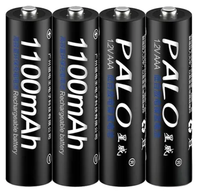 Productafbeelding van Oplaadbare Ni-MH-batterij, 1100 mAh capaciteit, veelzijdig compatibel, 4 stuks batterijen, 4 stuks batterijen