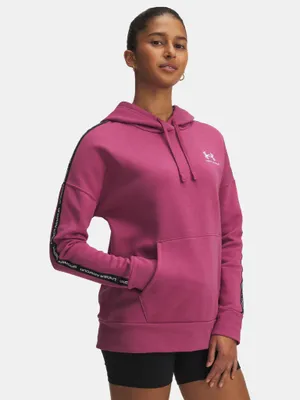 Obrázok produktu pre Dámska mikina Under Armour Icon Fleece Taped Hdy – červená, veľkosť S