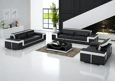 Produktbild von Sofagarnitur 31 Sitzer Set Design Sofa Polster Couchen Leder Couch Modern Neu