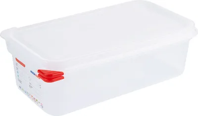 Produktbild von GN Behälter, Gastronormbehälter, Polyethylen, GN 1/3, Tiefe wählbar : GN 1/3 100 mm Variante: GN 1/3 100 mm