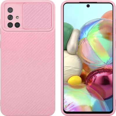 Immagine prodotto di Cadorabo custodia per Samsung Galaxy A71 4G custodia protettiva in rosa custodia del telefono cellulare TPU custodia cover fotocamera protezione