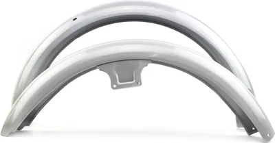 Produktbild von Kotflügel Schutzblech SET - Vorn & Hinten - Silber pulverbeschichtet - für Simson S51 S50 gepulvert