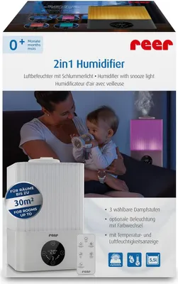 Obrázok produktu pre Ultrazvukový zvlhčovač vzduchu 2 v 1 "Zvlhčovač vzduchu