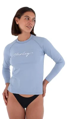 Produktbild von Langärmeliges Elasthan-Surfshirt für Damen