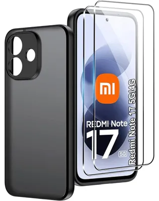 Produktbild von Hülle + 2X Schutzglas für Xiaomi Redmi Note 17 5G Panzerfolie Schutzhülle Case 9H