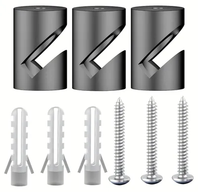 Imagen del producto de Soportes para cables, tipo V, para pared y techo, 3 unidades, Ø20x30mm, para cables textiles de hasta Ø7mm, para montaje de cables de lámparas