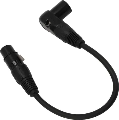 Obrázok produktu pre LICAEVEY 90-stupňový predlžovací mikrofónový kábel XLR - 3-kolíkový mikrofónový kábel, 24AWG pre štúdiové mixážne pulty, reproduktory a zvukové rozhrania, tienený (1,8 metra)