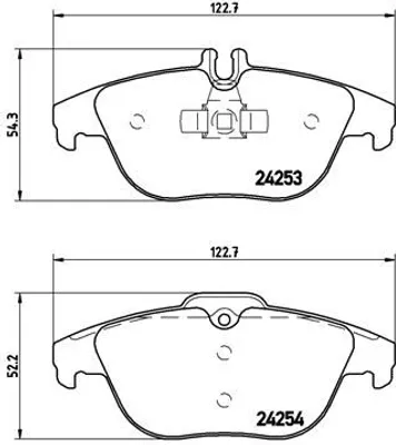 Produktbild von Brembo Bremsbelagsatz, Scheibenbremse Hinterachse P 50 068