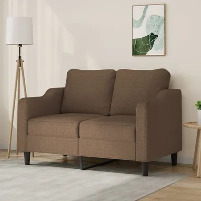 Produktbild von Design 2-Sitzer-Sofa Braun 120 cm Stoff, Schlafsofas 2024 Neu