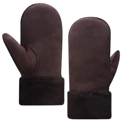 Produktbild von Solidchoice – Winterhandschuhe für Herren aus Schafsleder mit warmen, fellbesetzten Bündchen