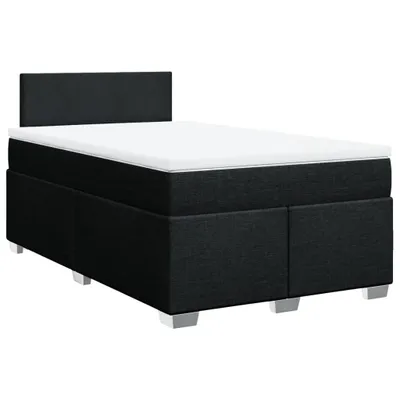 Produktbild von Boxspringbett mit Matratze Schwarz 120x200 cm Stoff