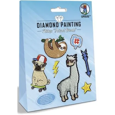 Obrázek produktu pro URSUS Diamond Painting Sticker Animal, 7 kusů, Vícebarevný