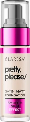 Produktbild von Claresa seidenmatte Foundation, bitte hübsch! 01 helles Licht 34gr.