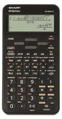 Obrázok produktu pre Sharp ELW531T, Desktop, Kalkulačka s displejom, Sklápací displej, Batérie, Čierna