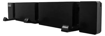 Produktbild von HOME DELUXE Garderobenleiste HOOK inkl. 3 Haken und Magnete - Schwarz| Wandgarderobe, Kleiderhaken, Garderobe, Garderobenhaken