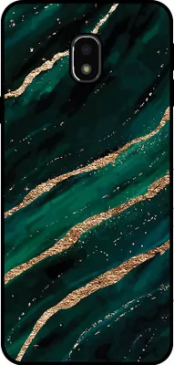 Produktbild von Smartphonica Telefon Fall geeignet für Samsung Galaxy J3 2017 mit Marmor Druck - TPU zurück Abdeckung Fall Marmor Design - Grün Gold
