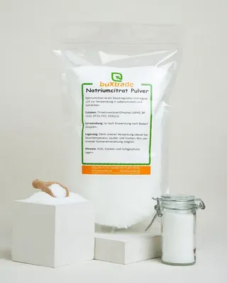 Produktbild von 100 g Natriumcitrat E331 | TNC Trinatriumcitrat | pur Salz der Zitronensäure |Buxtrade