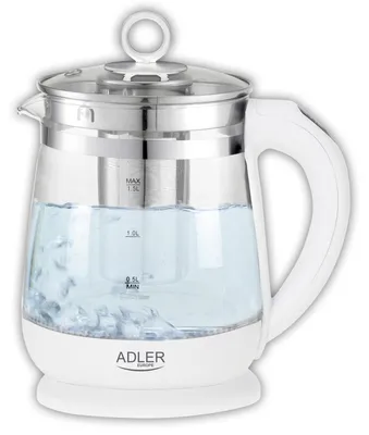 Produktbild von Adler AD 1299 Glas-Wasserkocher 1,5 L mit Teesieb