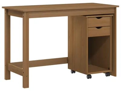 Produktbild von vidaXL Schreibtischschrank-Set 2 stk. Honigbraun Massives Kiefernholz