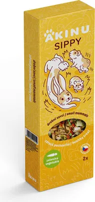 Obrázek produktu pro Akinu SIPPY Tyč se zeleninou doplňkové krmivo pro hlodavce 2 ks
