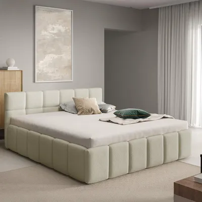 Produktbild von DEKORI INTERIORS Polsterbett NUBO Slim 140x200 cm mit Bettkasten – QUELLE 02