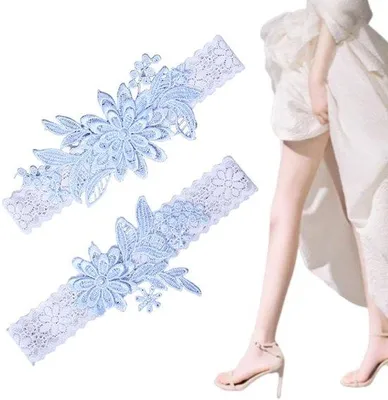 Obrázek produktu pro Elastické svatební mašle - 2 kusy - ve tvaru písmene O - perleťové - mašle ve tvaru písmene O - elastické, ve tvaru písmene O - délka 40-60 cm