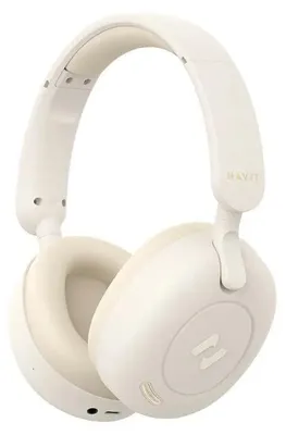 Obrázek produktu pro Havit H655BT, Kabelový a bezdrátový, Hovory/hudba, Sluchátka, Béžová