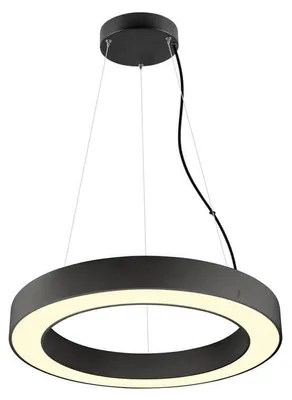 Productafbeelding van Zwarte hanglamp Medo Ring 60 Ø 60cm