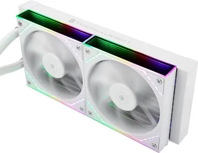Image de Watercooling AIO CPU, THERMALRIGHT Frozen Infinity 240, Blanc, Ventilateurs 2x120mm ARGB, Intel LGA115X/1200/1700/1851/2011/2066, AMD AM5/AM4