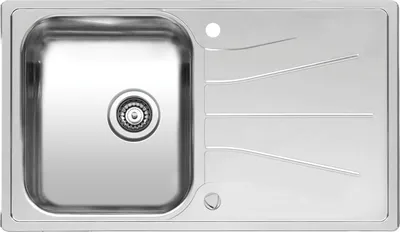Produktbild von ReginoxEinbauspüle Diplomat 10 ECO Edelstahl Spülbecken mit Tropftasse, 860x500mm - Spülbecken mit Drehknopfventil für 500mm Unterschrank