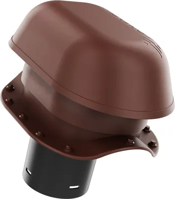 Produktbild von KRONO-PLAST Sanitär-Entlüftungskamin 125 für Blechdachziegel W Profil Doppelrömer Dachziegel Lüfter Dachlüfter (Braun)