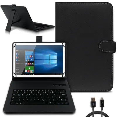 Produktbild von Tastatur Hülle Bluetooth Keyboard Tasche für Huawei MediaPad M5 Lite 10.1 QWERTZ