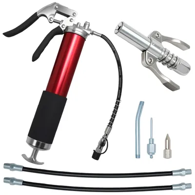 Imagen del producto de Solidchoice: Pistola de grasa de alta presión, hasta 8000 PSI, con manguera flexible