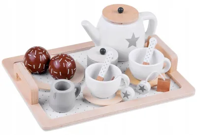 Produktbild von Jokomisiada Holz Tee Set mit Zubehör für Kinder