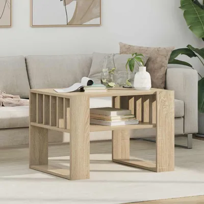 Produktbild von "Schlussverkauf" Couchtisch 1 PC - Modernen Stil - Kaffeetisch - Sonoma-Eiche 66x49,5x45 cm Holzwerkstoff C9494