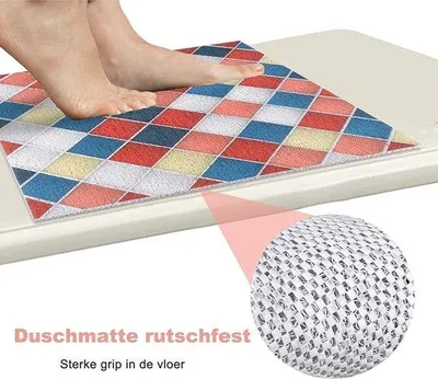 Immagine prodotto di Tappetino da doccia - Tappetino antiscivolo 60 x 60 cm Accessorio da bagno