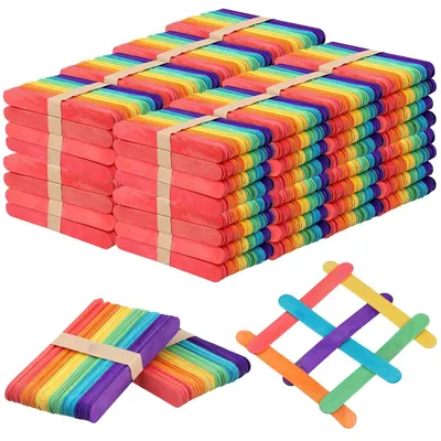 Produktbild von Solidchoice – 1500 farbige Eisstielchen für DIY-Bastelprojekte