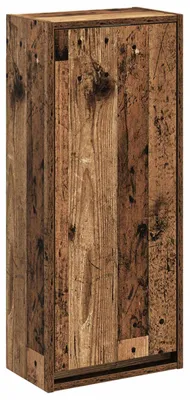 Image de Meuble de lavabo mural Bois ancien 35 x 20 x 81 cm