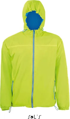 Immagine prodotto di SOLs 01171 | Unisex Giacca a vento foderata Skate - Colore: Neon Lime/Royal Blue - Taglia: XL
