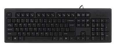 Obrázok produktu pre A4Tech KR-83, Plná veľkosť (100 %), Kábel, PS/2, Čierna