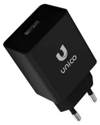 Produktbild von Unico Travel 1 Usb 5 V 2.4 A Usb-wandladegerät Schwarz Schwarz One Size